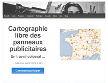 Tablet Screenshot of cartographiepublicitaire.org